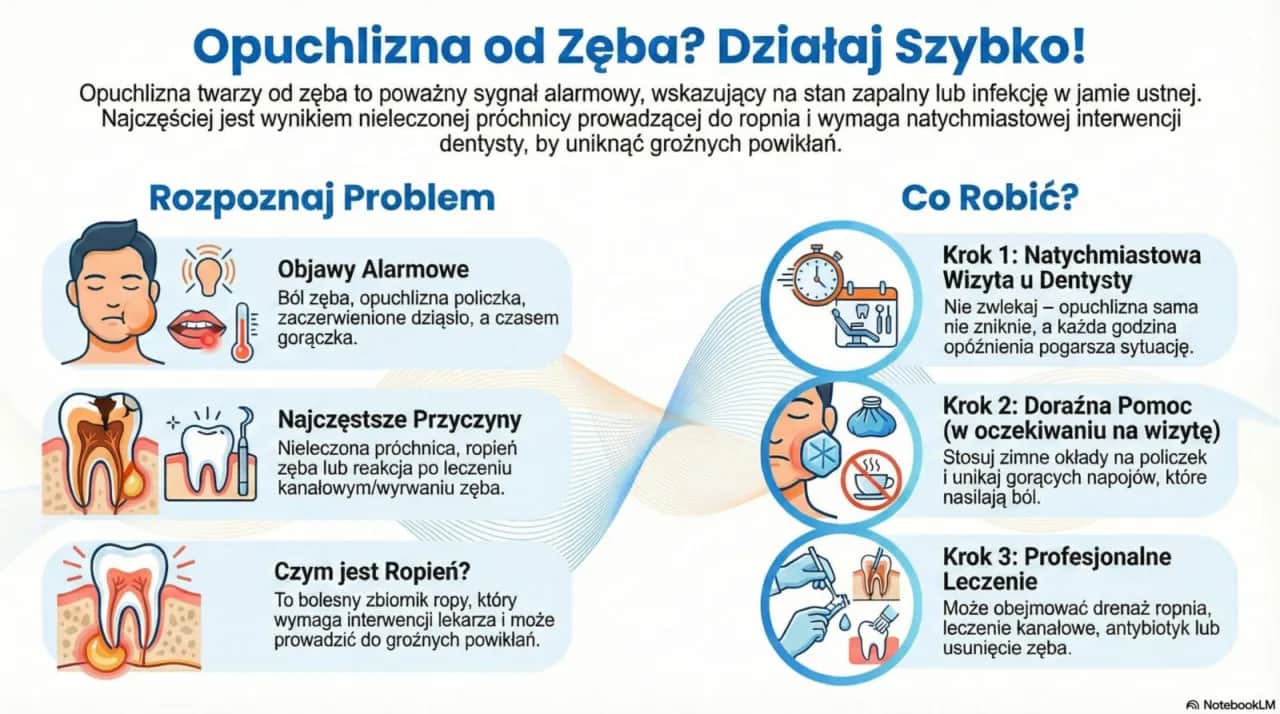 Opuchlizna od zęba: Szybka ulga i kiedy pilnie do dentysty?